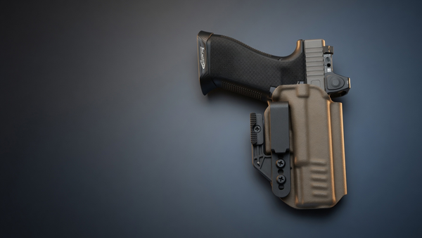 Precision Kydex IWB holster moulded to a specific firearm and weapon light